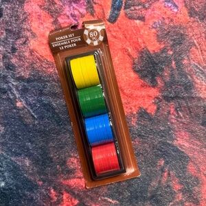 💜 Colorful Poker Chip Set - NWT
